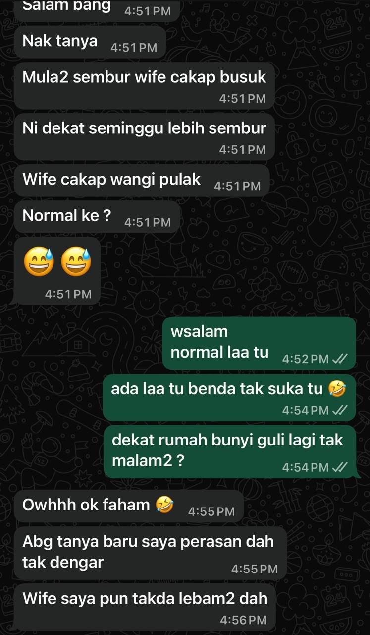 Testimoni pengguna Degawan berkaitan hubungan suami isteri