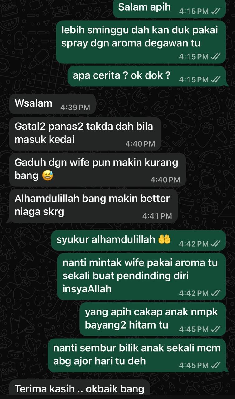 Testimoni pengguna Degawan berkaitan hubungan suami isteri