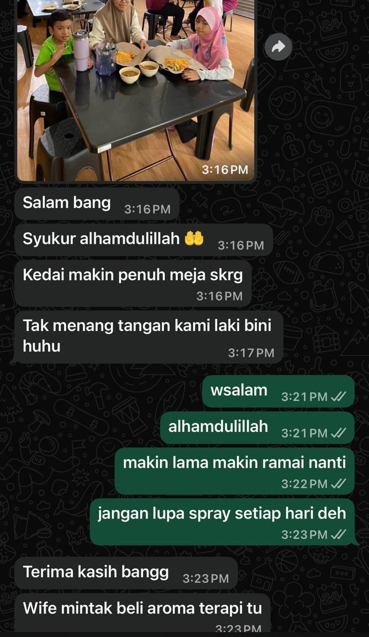 Testimoni pengguna Degawan berkaitan keluarga dan perniagaan